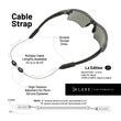Luxe Performance Eyewear Cable Strap 14"