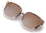Capri to Crystal Mirrored - Amber Silver Gradient Mirrored Lens