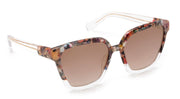 Capri to Crystal Mirrored - Amber Silver Gradient Mirrored Lens