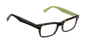 Green tortoise front with green temples