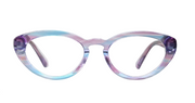 Aqua and Purple Crystal Front and Temples