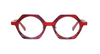 [Red Pattern Front with Red Temples]