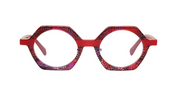 Red Pattern Front with Red Temples