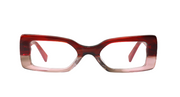 Cherry to Blush Fade Front and Red Temples