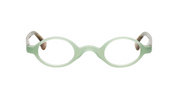 Milky Green Front with Brown and Green Chop Temples