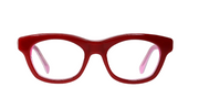 Red -White and Pink Layered Front and Temples