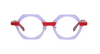 [Milky Lavender and Red Front with Milky Red Temples]
