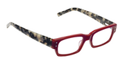 Red Front with Black & White Tortoise Temples