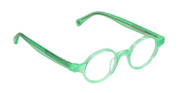 Vibrantly Lime Green Crystal Front and Temples
