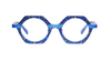 [Blue Pattern Front with Blue Crystal Temples]