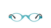 [Turquoise Front and Black with Crystal Fishnet Temples]