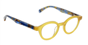 Yellow Front with Blue and Brown Chop Temples