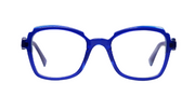 Triple-Layered Crystal Blue Front and Temples