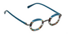[Teal Multi Stripe Front and Solid Teal Temples]