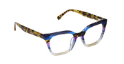 Purple Stripe Front with Tortoise Temples