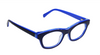 [Rich Navy and Cobalt Layered Front and Temples]