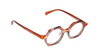 [Orange Pattern Front with Orange Crystal Temples]