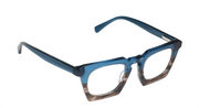 Blue to Tortoise Fade Front with Blue Crystal Temples