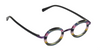 [Pink and Yellow Multi Stripe Front and Grey Temples]