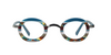 [Teal Multi Stripe Front and Solid Teal Temples]