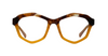 [Amber Tortoise with Gold Front and Gold Temples]